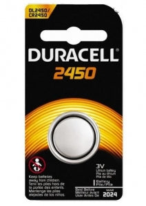 Duracell Button Cell Lithium Batteries - Button Cell Batteries, (DL2450BPK), 3 V - 00041333661865