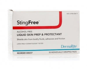 Dermarite StingFree Alcohol-Free Skin Protectant Pads - StingFree Alcohol-Free Skin Protectant Wipe and Prep Pads - 237