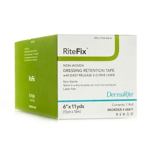 Dermarite Industries RiteFix Non-woven Dressing Retention Tape - Ritefix Dressing Retention Tape, 6" x 11 yd. - 68611