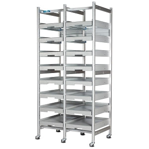 Distribution Systems Intnl Modu-Max CTS Modular Shelving Units - Modu-Max CTS-OS 8-Shelf Open Rack Shelving Unit, Single-Wide Starter - D1-MM-KITCTSOS/ST/8-TELE