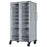 Distribution Systems Intnl Modu-Cell A Cells Modular Storage Units - Modu-Cell 71" A Cells Storage Unit, Double-Wide with Glass Doors and 8 Clear Baskets - D1-MC-71AA/GLASS/8BSK-C