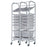 Distribution Systems International Modu-Stor Storage Units - Modu-Stor A-Unit Storage Unit, Double-Wide with 8 Gray Baskets - D1-MS-KIT2A/8BSK-G