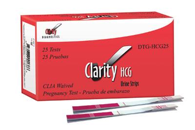 HCG Single Step Urine Strip Pregnancy Test by Diagnostic Test