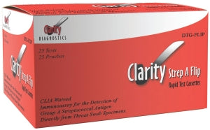 Clarity Diagnostics Clarity Strep A Flip Cassettes - Clarity Strep A Flip Cassette, CLIA Waived - DTG-STPFLIP