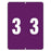 Color: Purple Dimensions: 1 1/2" X 2" 500/Roll