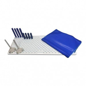 David Scott Co Peg Board System and Components - Metal Peg Board with Peg Clamps and Gel Pad - WSHP0100M