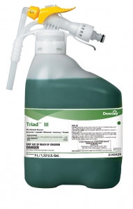 Sealed Air J-Fill Triad III - Triad III Quat-Based Disinfectant Cleaner for RTD Dispenser, 5 L - 3143429