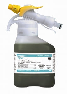 Sealed Air Johnson Diversey Bathroom Floor and Surface Cleansers - Restroom Disinfectant, 50.7oz., RTD Bottle - 3364707