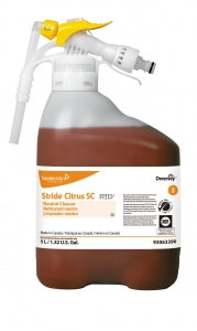 Sealed Air Stride Citrus HC Neutral Cleaner - Stride Neutral Cleaner, RTD System, Citrus, 5 L - 93063390