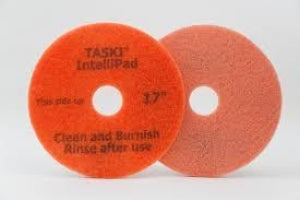 Sealed Air Taski IntelliPads Cleaning and Burnishing Pad - TASKI Intellipad Floor Pad, Orange, 15" - D6093762