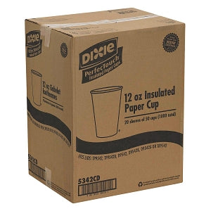 Dixie Hot Drink Paper Cup - Hot Drink Paper Cup, Coffee Dreams Design, Disposable, 12 oz. - DXE5342CD