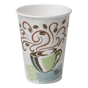 Dixie Hot Drink Paper Cup - Hot Drink Paper Cup, Coffee Dreams Design, Disposable, 12 oz. - DXE5342CD