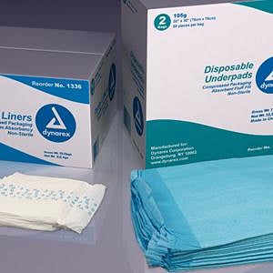 Dynarex Corporation Underpads - Disposable Underpads, 60 g, 23" x 36" - 1346