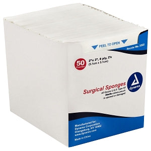 D Sterile Gauze Sponges & Pads - Surgical Sponge Gauze, Sterile, 2s, 8-Ply, 2" x 2" - 3322