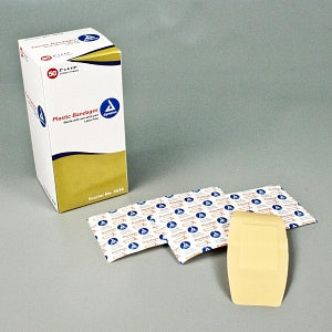 Dynarex Corporation Sheer Plastic Adhesive Bandages - Adhesive Bandage, Sheer, 2" x 4.5" - 3634