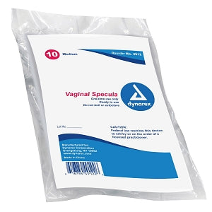 Dynarex Corporation Disposable Vaginal Speculas - SPECULA, VAGINAL, DISPOSABLE, MEDIUM - 4912