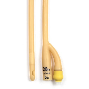 Dynarex Silicone Coated Foley Catheters - Foley Catheter, Silicone Coated, Latex, 5 cc, 20 Fr - 4940