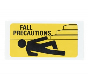 Medline Fall Precaution Labels - Fall Precaution Label, Yellow, 3" x 1-1/2" - DYK100FPLBL