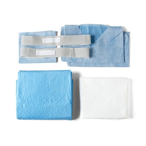 Medline QuickSuite Linen Kits - Sahara Grippy Linen Kit with 40" x 90" Table Sheet, 40" x 60" Draw / Lift Sheet, and Armboard and Head Positioner Covers - DYKQSL4C