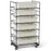 Medline Endoscope Transport Tray Carts - Transport Tray Storage Rack, 21" x 18.3" x 40" - DYKSTORAGE