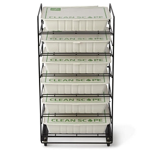 Medline Endoscope Transport Tray Carts - Transport Tray Storage Rack, 21" x 18.3" x 40" - DYKSTORAGE