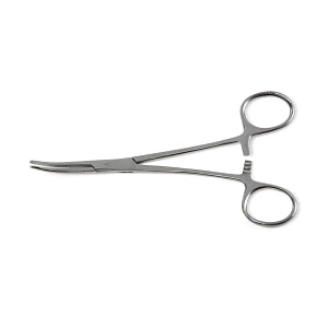 Medline Floor Grade Kelly Forceps - 5.5" Curved Disposable Kelly Forceps - DYND04010