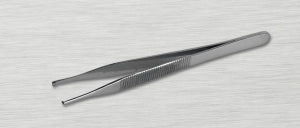 Medline Adson Thumb Floor Grade Forceps - Adson Thumb Forceps, Single-Use, 1 x 2 Teeth - DYND04032