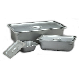 Polarware Company Stainless Steel Instrument Trays - Stainless Steel Instrument Tray, 10" x 6-1/2" x 2", Compatible with Cover DYND0510022 and DYND0510022Z - 1002P