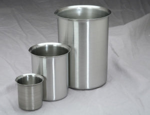 Polarware Company Stainless Steel Beakers - Stainless Steel Griffin Beaker, 2-1/8" x 2-5/8", 125 mL - 125B