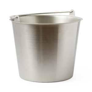 Medline Stainless Steel Buckets - Stainless Steel Utility Pail, 11-4/5" x 9-1/2", 13 qt. - 12N