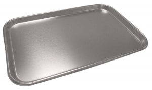 Polarware Company Stainless Steel Oblong Instrument Trays - Stainless-Steel Oblong Instrument Tray with Rolled Bead, 19-3/16" x 12-3/4" x 3/4" - 19F