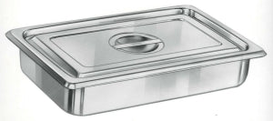 Polarware Company Stainless Steel Instrument Trays - Stainless Steel Instrument Tray, 16-1/2" x 10" x 4", Compatible with Cover DYND0516502Z - E1654