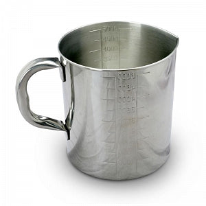 Polarware Company Stainless Steel Graduated Measures - Stainless Steel Graduated Pitcher, 5-1/2" x 6-1/2", 64 oz. - T1064