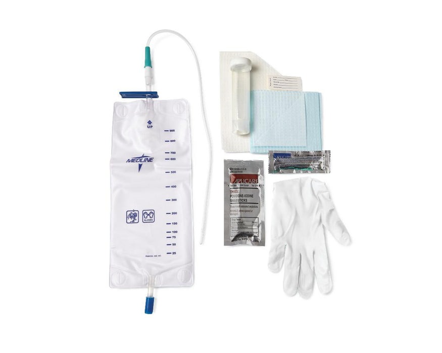 Pre-Connected Vinyl Intermittent Catheter Trays