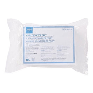 Medline 2-Layer Add-A-Cath Trays with Drain Bag - Two-Layer Add-A-Cath Tray with Antireflux Device Drain Bag, 10 mL - DYND11020