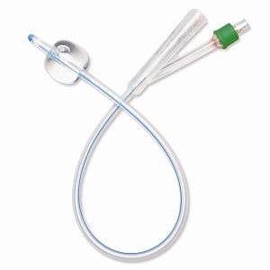 Medline SelectSilicone 100% Silicone Foley Catheters - Foley Catheter, 100% Silicone, 14 Fr, 10 mL, Coude, 2-Way - DYND11591