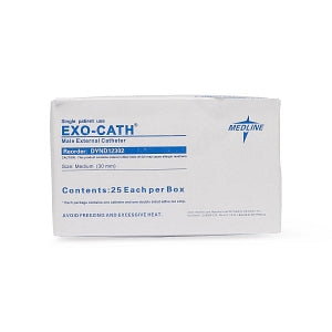 Medline Exo-Cath Latex Male External Catheters - Male Latex External Catheters, 30 mm - DYND12302