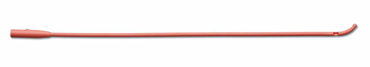 Red Rubber Latex Coude Tip Intermittent Catheters