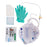 Medline 100% Silicone 2-Layer Foley Catheter Tray with Urine Meter - Two-Layer Tray with 400 mL Urine Meter with 2, 500 mL Drain Bag and 100% Silicone Foley Catheter, 16 Fr, 10 mL - DYND1516SIL