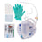 Medline 100% Silicone 2-Layer Foley Catheter Tray with Urine Meter - Two-Layer Tray with 400 mL Urine Meter with 2, 500 mL Drain Bag and 100% Silicone Foley Catheter, 18 Fr, 10 mL - DYND1518SIL