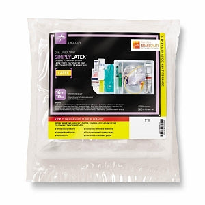 Medline Silicone-Elastomer Latex 1-Layer Foley Catheter Tray / Drain Bag - One-Layer Tray with Drain Bag and Silicone-Elastomer Latex Foley Catheter, 16 Fr, 10 mL, Coude - DYND160116C