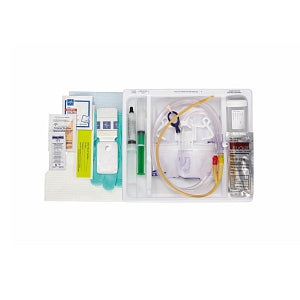 Medline Silicone-Elastomer Latex 1-Layer Foley Catheter Tray / Drain Bag - One-Layer Tray with Drain Bag and Silicone-Elastomer Coated Latex Foley Catheter, 18 Fr, 10 mL - DYND160118