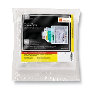 Medline Add-A-Cath 1-Layer Foley Catheter Tray with Urine Meter - One-Layer Add-A-Cath Tray with 400 mL Urine Meter with 2, 500 mL Drain Bag - DYND160200