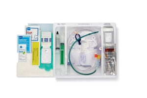 Medline Silvertouch 100% Silicone 1-Layer Foley Catheter Tray / Drain Bag - One-Layer Tray with Drain Bag and Silvertouch 100% Silicone Foley Catheter, 16 Fr, 10 mL - DYND160416