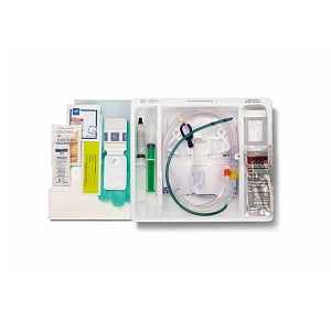 Medline Silvertouch 100% Silicone 1-Layer Foley Catheter Tray / Drain Bag - One-Layer Tray with Drain Bag and Silvertouch 100% Silicone Foley Catheter, 16 Fr, 10 mL - DYND160416