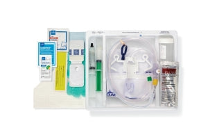 Medline 100% Silicone 1-Layer Foley Catheter Tray with Drain Bag - One-Layer Tray with Drain Bag and 100% Silicone Foley Catheter, 14 Fr, 10 mL - DYND160714