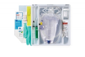 Medline Pediatric 100% Silicone 1-Layer Foley Catheter Tray - One-Layer Tray with 200 mL Urine Meter with 2, 000 mL Drain Bag and 100% Silicone Foley Catheter, 10 Fr, 5mL - DYND160810