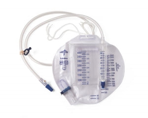 Medline Urine Meters - Urine Meters 400 mL with Drain Bag 2, 500 mL, Luer Lock, Slide-Tap - DYND27403S