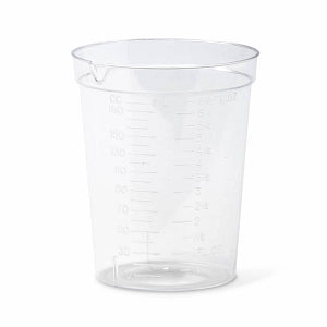 Medline Deluxe Urinalysis Container - Deluxe Urinalysis Container, Clear Plastic Lid, 6 oz. - DYND30100