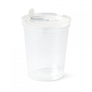 Medline Deluxe Urinalysis Container - Deluxe Urinalysis Container, Clear Plastic Lid, 6 oz. - DYND30102